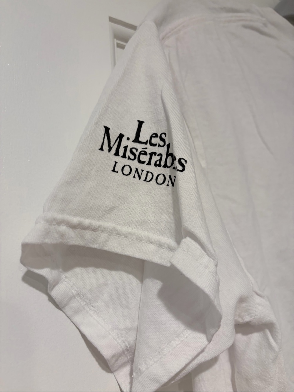 Gildan White Tee with Black Les Misérables Illustration - Picture 3 of 6